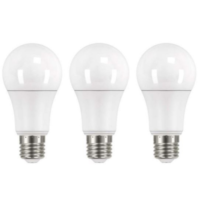 LED žárovka, E27, A60, 14W, 1521lm, teplá bílá, sada 3ks