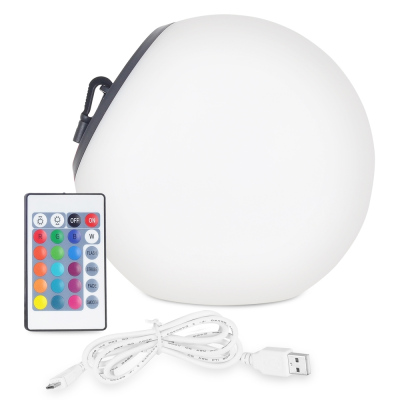 Venkovní stolní / závěsné LED osvětlení s RGB funkcí BALl RGB RC, 1,5W, IP44