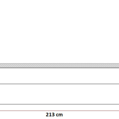 Čalouněná dvoulůžková postel Daria šedomodrá 140 + toper zdarma