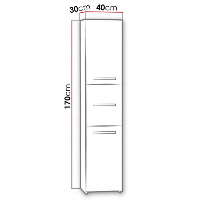 Koupelnová skříň CIARA S43 - bílá