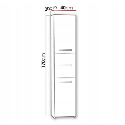 Koupelnová skříň CIARA S43 - bílá