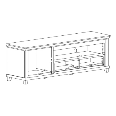 Výjimečný televizní stolek EROL - abisko ash / dub lefkas