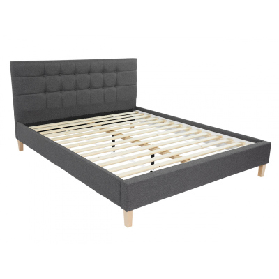 Čalouněná postel bez matrace 180x200 cm NEWARK - fialová