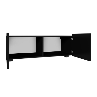 TV stolek 100 cm CHEMUNG - černý / lesklý černý