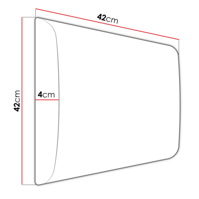 Stěna do chodby s čalouněnými panely ANDORA 4 - černá / růžová