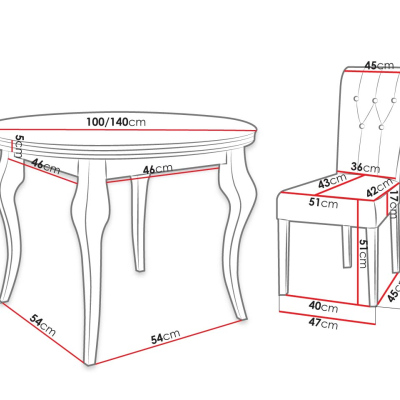 Luxusní kuchyňská sestava KRAM 3 - bílá / modrá + chromované klepadlo