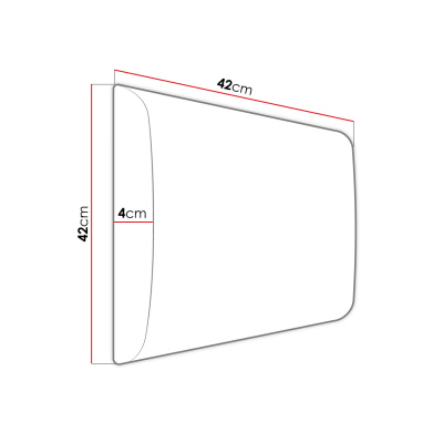 Nábytek do chodby s čalouněnými panely 42x42 SELAND 7 - bílý / černá ekokůže