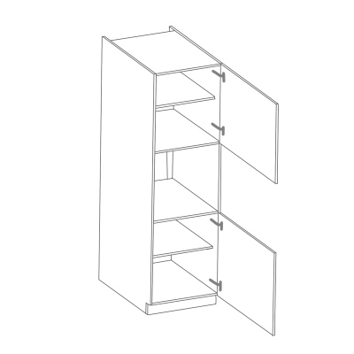 Kuchyňská skříň na vestavnou troubu SOPHIA - šířka 60 cm, světle šedá / bílá