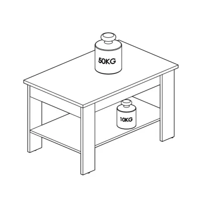 Konferenční stolek DIANDRA - dub artisan
