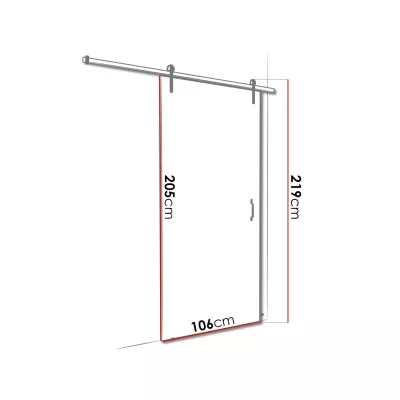 Posuvné interiérové dveře XAVIER 5 - 100 cm, bílé