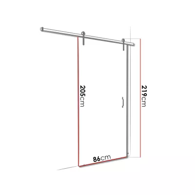 Posuvné interiérové dveře XAVIER 4 - 80 cm, dub sonoma