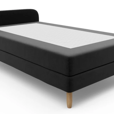 Jednolůžková postel HENRYK COMFORT 2 - 90x200, antracitová