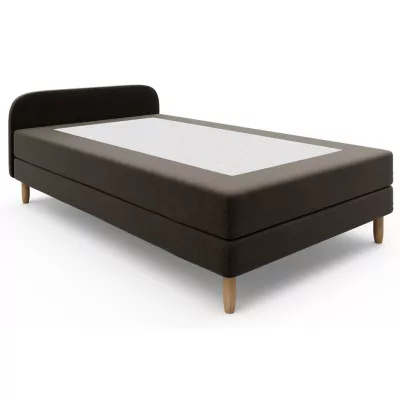 Jednolůžková postel HENRYK COMFORT 2 - 90x200, hnědá