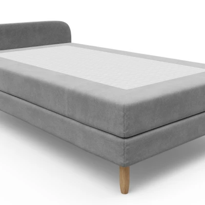 Jednolůžková postel HENRYK COMFORT 2 - 90x200, šedá