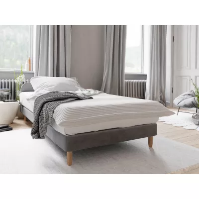 Jednolůžková postel HENRYK COMFORT 2 - 80x200, šedá