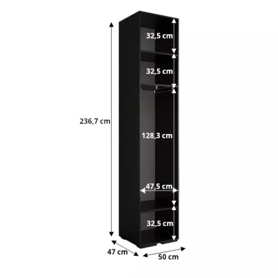 Předsíňová skříň SAVELA 4 - 50 cm, bílá