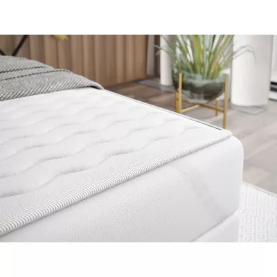 Hotelová postel s LED osvětlením 180x200 ORLANDO - latte + topper ZDARMA