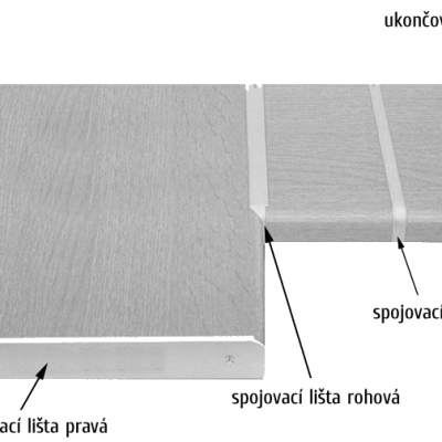 VÝPRODEJ - Spojovací lišta UNI - 38 mm