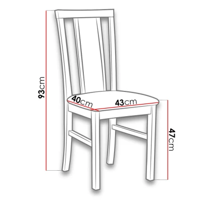 Židle ke kuchyňskému stolu FRATONIA 4 - bílá / tmavá šedá