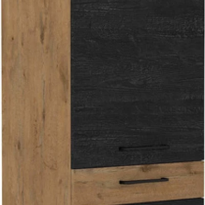 Potravinová skříň se šuplíky VANYA - šířka 60 cm, dark wood / dub lancelot