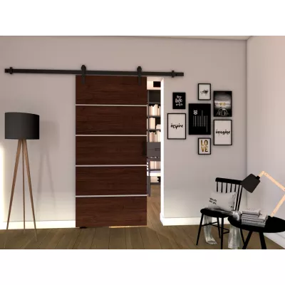 Posuvné interiérové dveře BUSHLAND 2 - 86 cm, wenge