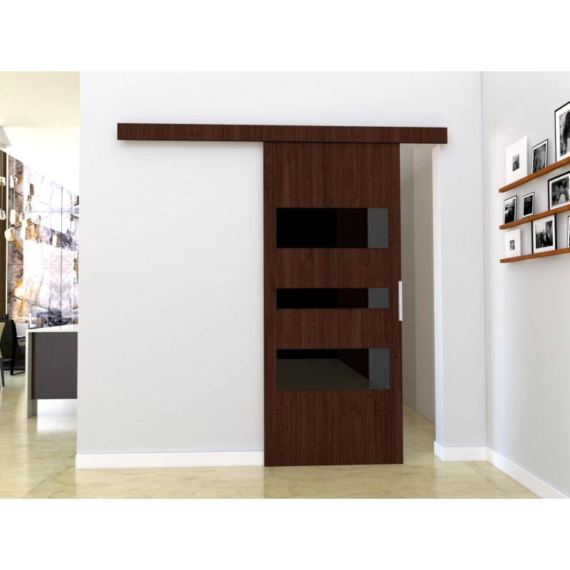 Interiérové dveře na stěnu BARRET 3 - 86 cm, wenge