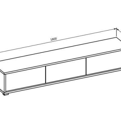 Závěsný TV stolek IRVING 1 - dub olejovaný