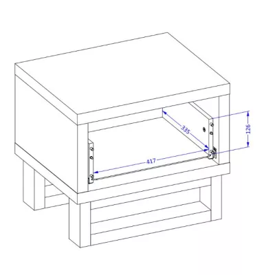 Noční stolek BULLARD - dub wotan