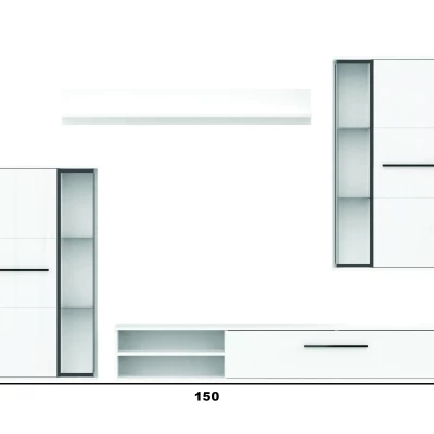 Obývací stěna CAMDEN - bílá