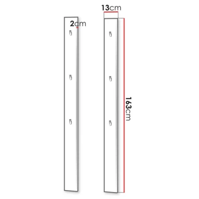 Set 2x věšák do předsíně BEZA - alpský bílý