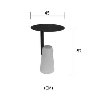 Designový odkládací stolek 45 AMARO - šedý / černý