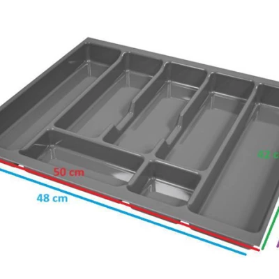 Příborník UNI - 60 cm, šedý