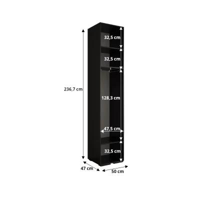 Předsíňová skříň SAVELA 2 - 50 cm, kašmír