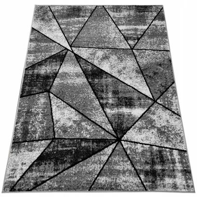 Geometrický kusový koberec 160x220 cm LUKEN - šedý