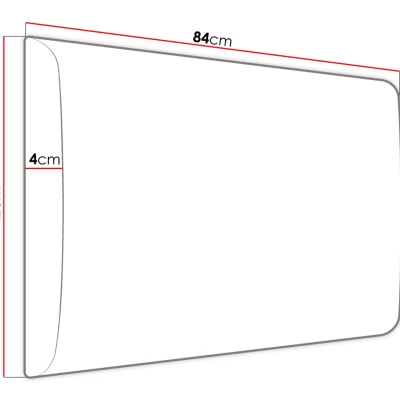 VÝPRODEJ - Čalouněný panel na zeď 84x42 PAG - žlutý