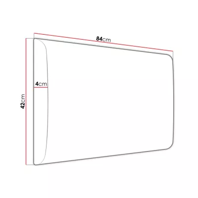 VÝPRODEJ - Čalouněný panel na zeď 84x42 PAG - žlutý