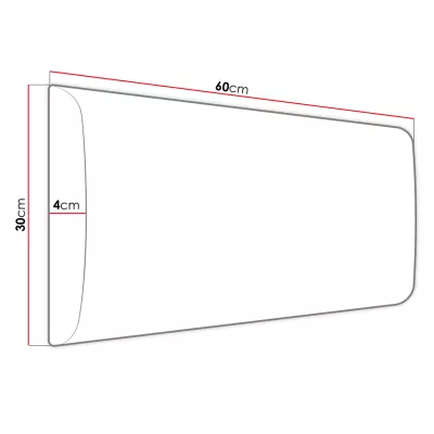 VÝPRODEJ - Čalouněný nástěnný panel 60x30 PAG - hnědý