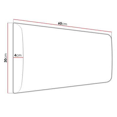 VÝPRODEJ - Čalouněný nástěnný panel 60x30 PAG - růžová