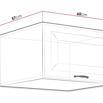 Horní skříňka do kuchyně 60 cm FRYZIA - bílá