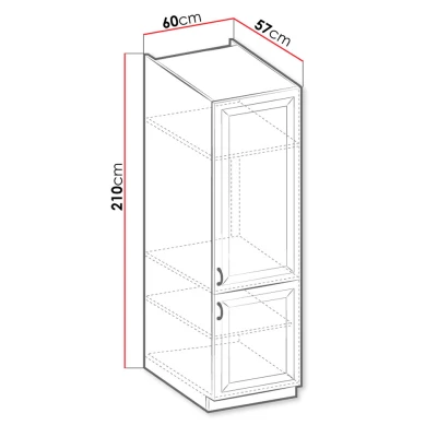 Potravinová skříň 60 cm FRYZIA - bílá