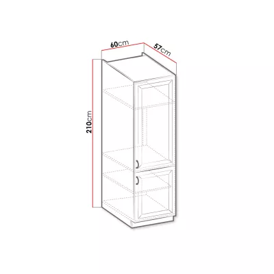 Potravinová skříň 60 cm FRYZIA - bílá