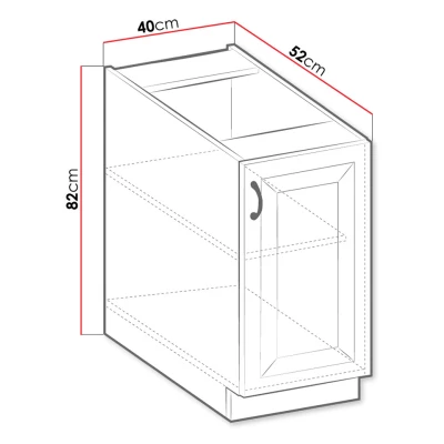 Spodní kuchyňská skříňka 40 cm FRYZIA - bílá