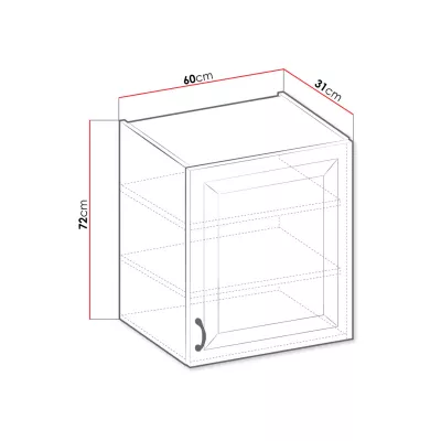 Horní kuchyňská skříňka 60 cm FRYZIA - bílá