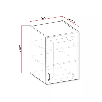 Kuchyňská horní skříňka 50 cm FRYZIA - bílá