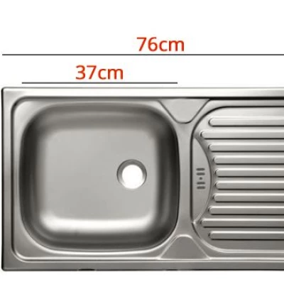 Kuchyňská linka 260/260 cm ZHILAN 2 - dub lancelot / tmavé dřevo + dřez ZDARMA