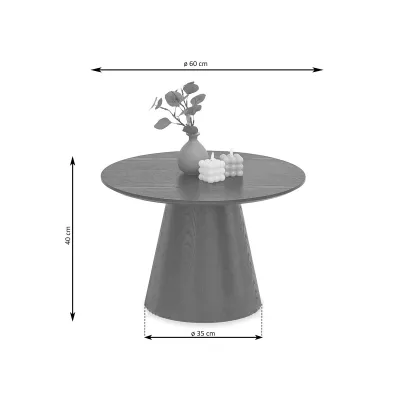 Kulatý konferenční stolek 60 DONIS - dub