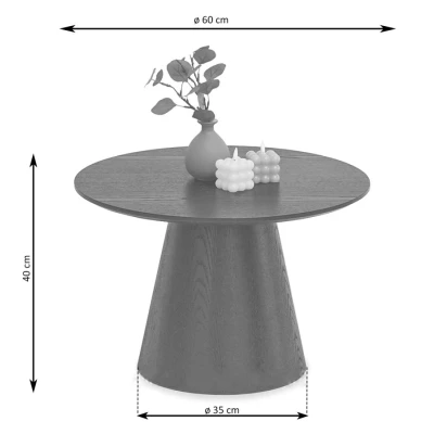 Kulatý konferenční stolek 60 DONIS - ořech
