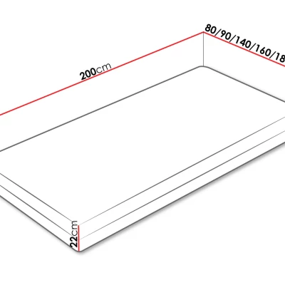 Pružinová matrace 80x200 CHICA KOMFORT