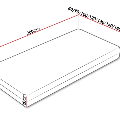 Oboustranná pružinová matrace 90x200 BRUNI