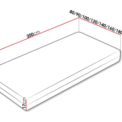 Hypoalergenní matrace s kokosovou rohoží 90x200 FENGE